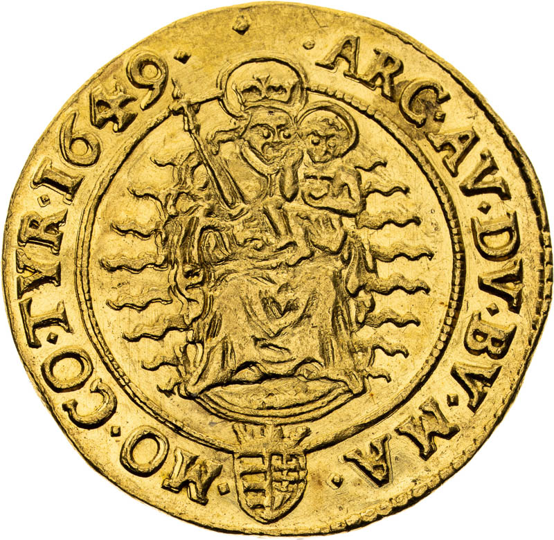 2 Dukát 1649 - reverz