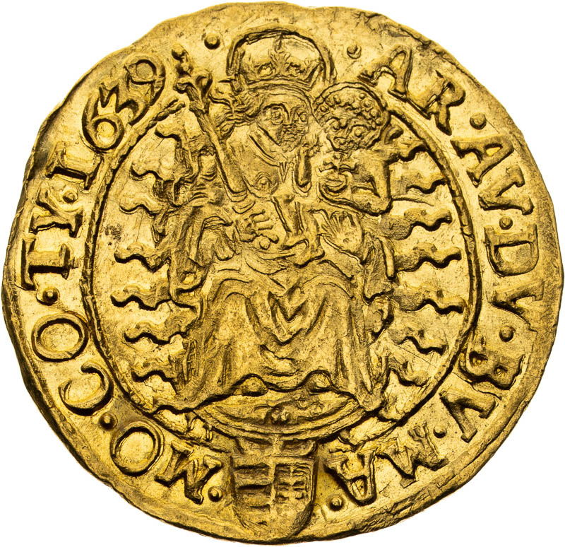 Dukát 1639 - reverz