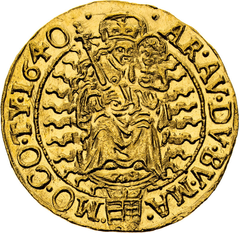 Dukát 1640 - reverz