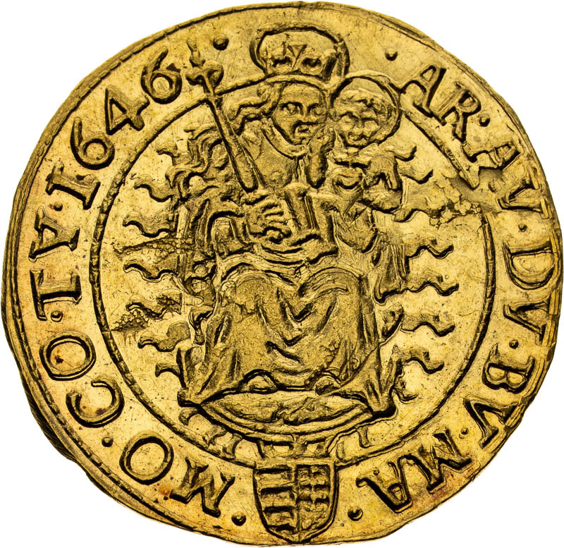 Dukát 1646 - reverz