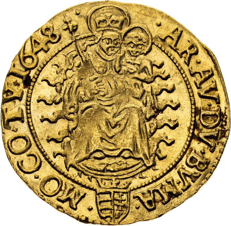 Dukát 1648 - reverz