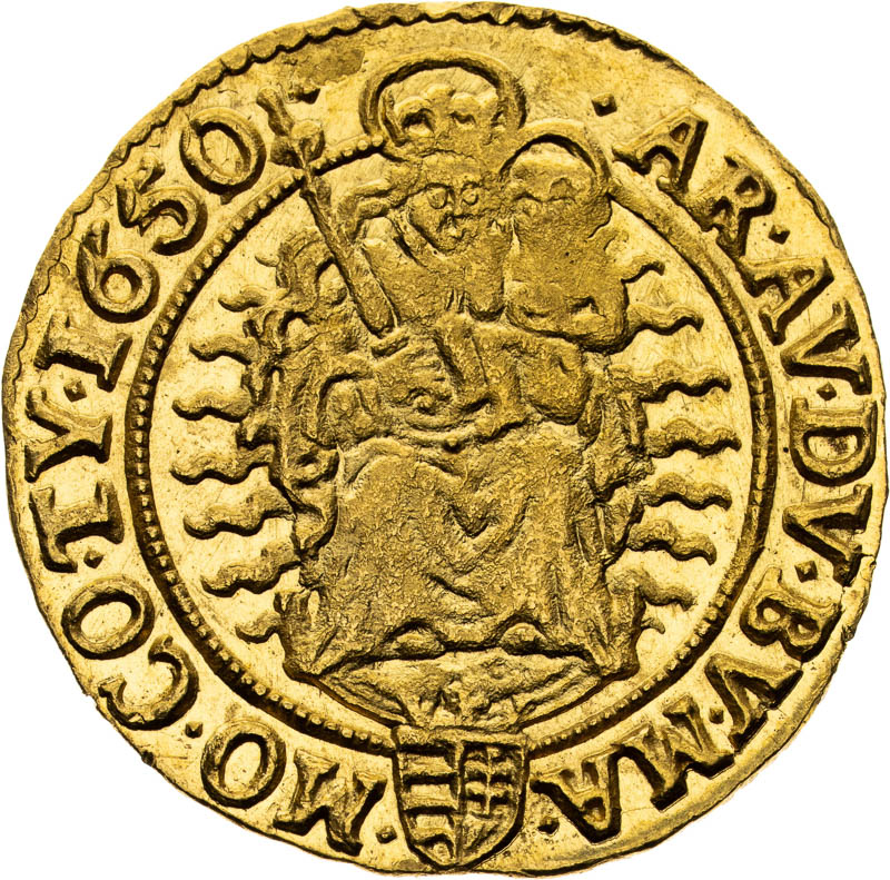 Dukát 1650 - reverz