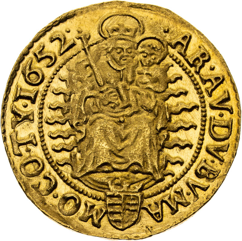 Dukát 1652 - reverz