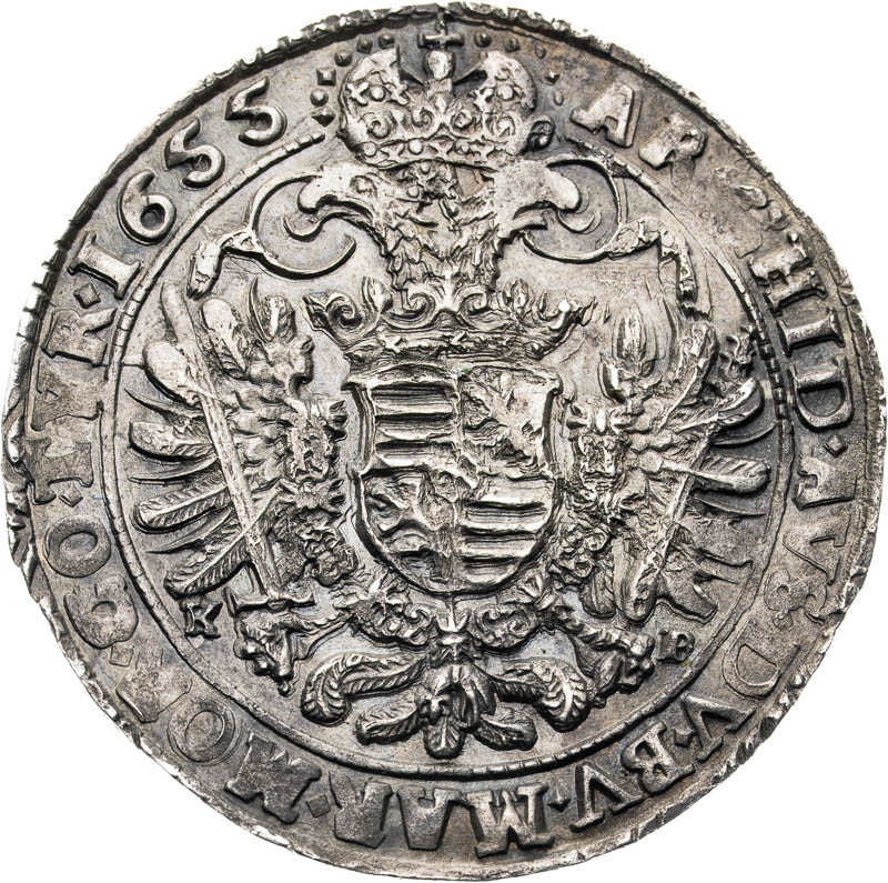 1/2 Thaler 1655 - back