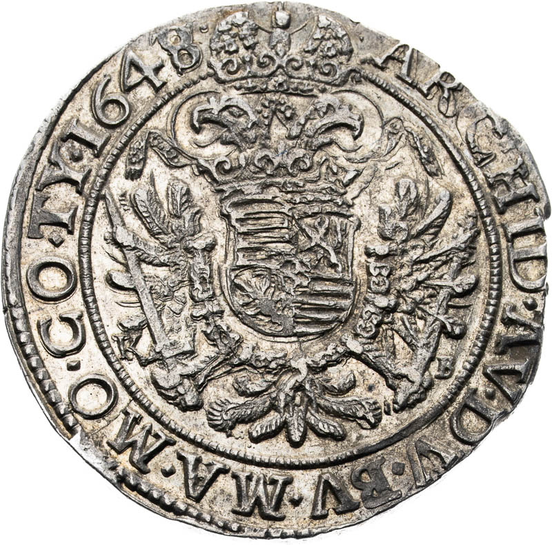 1/4 Thaler 1648 - back