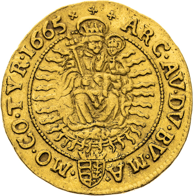 2 Ducats 1665 - back
