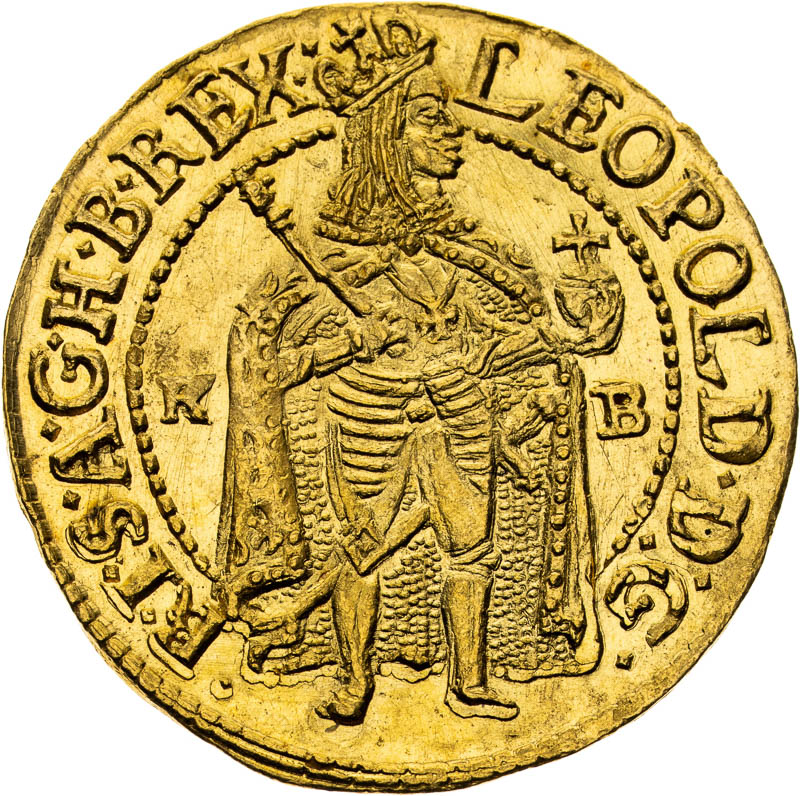 Dukát 1664 - averz