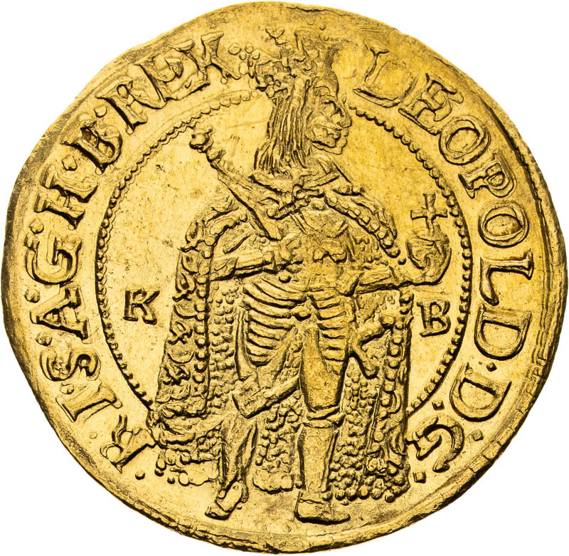 Dukát 1667 - averz