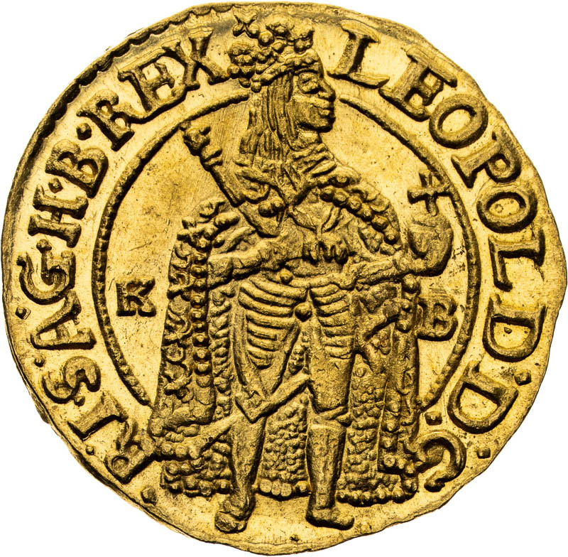 Dukát 1672 - averz