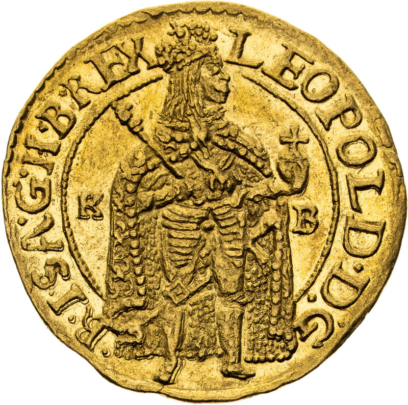 Dukát 1673 - averz