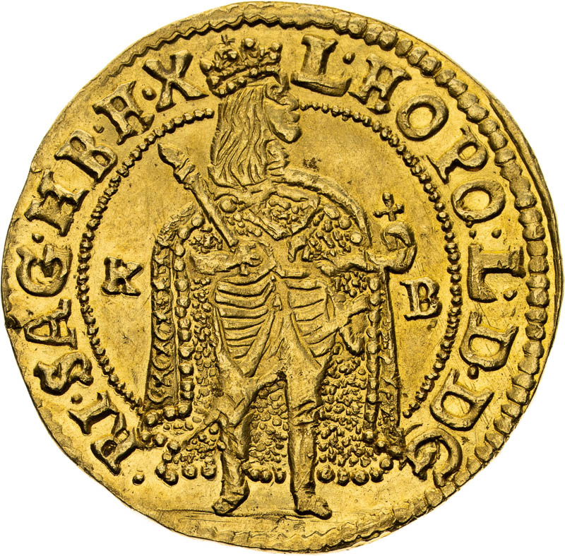 Dukát 1673 - averz