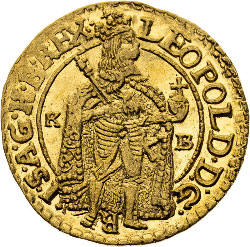 Dukát 1674 - averz