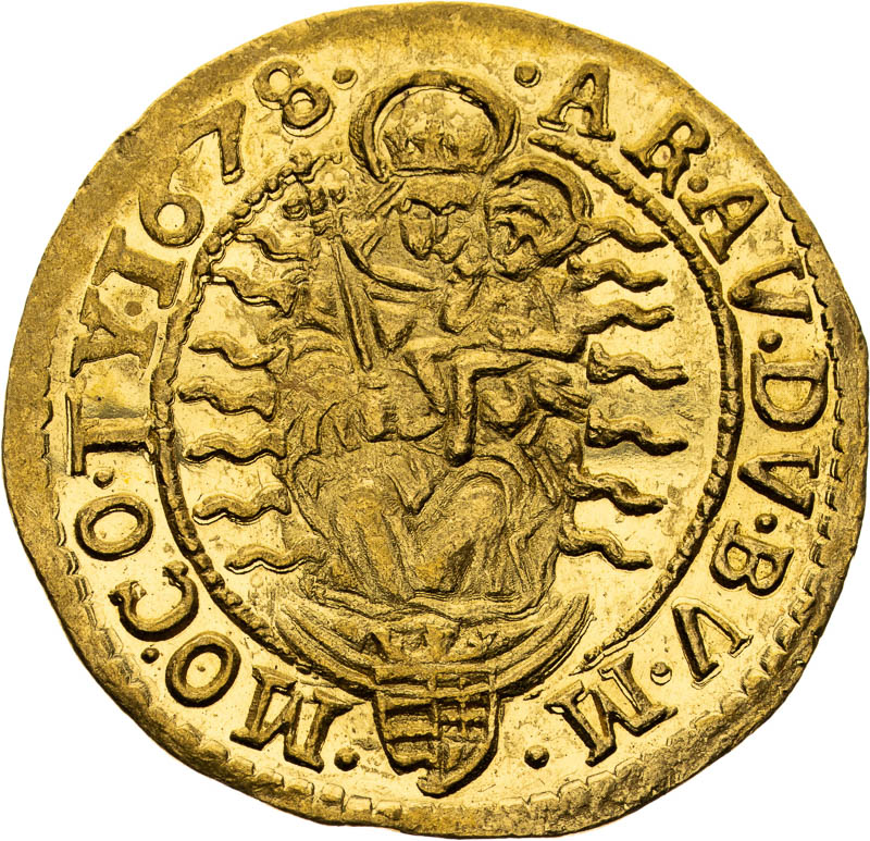 Dukát 1678 - reverz