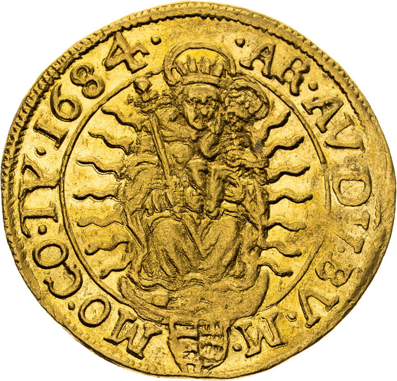Dukát 1684 - reverz