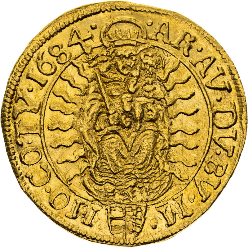 Dukát 1684 - reverz