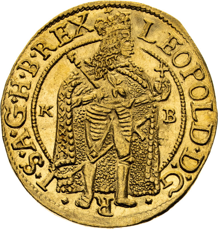 Dukát 1687 - averz