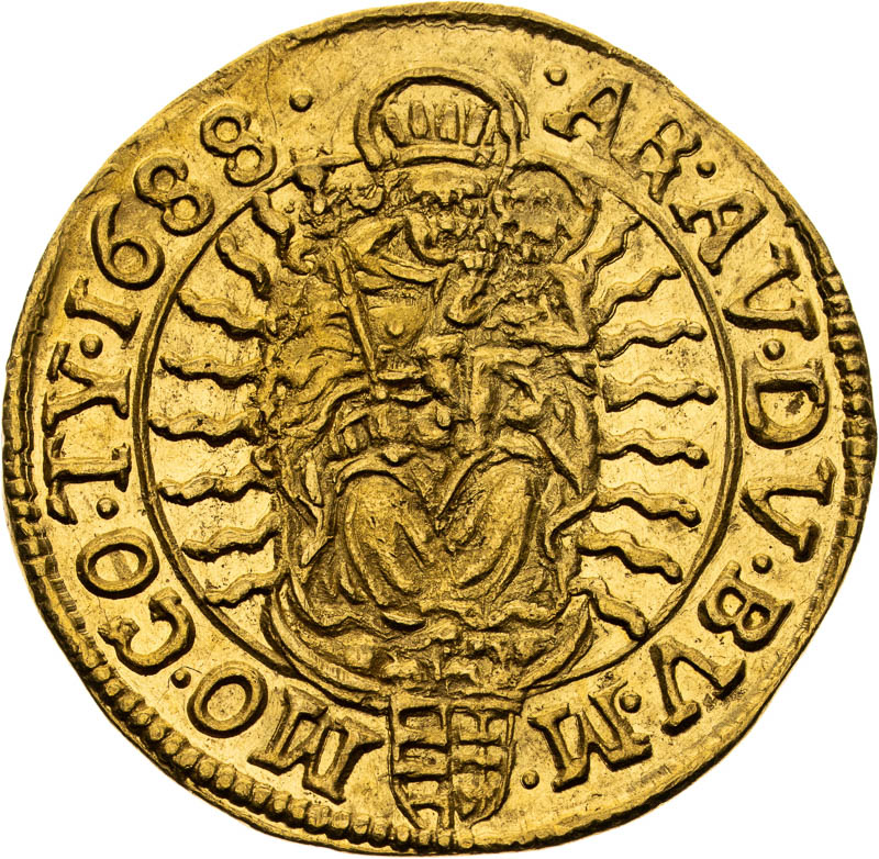 Dukát 1688 - reverz