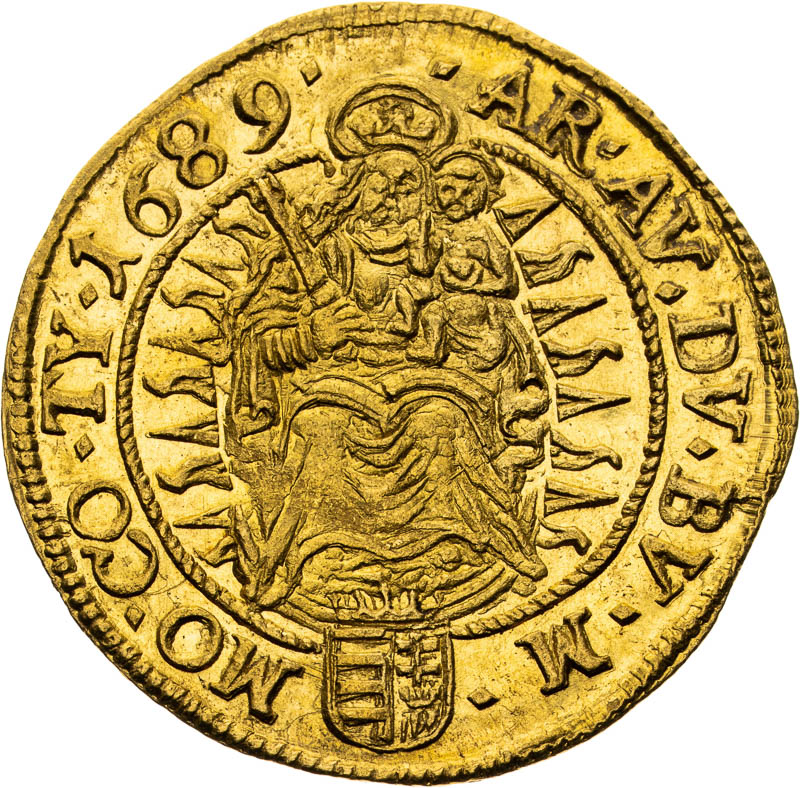Dukát 1689 - reverz