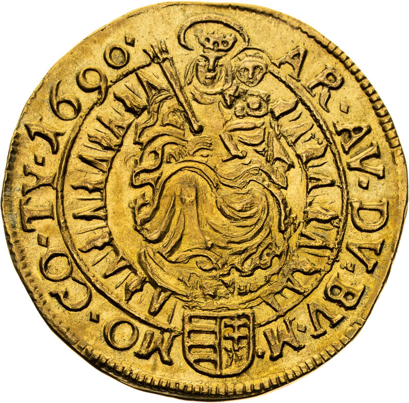 Dukát 1690 - reverz