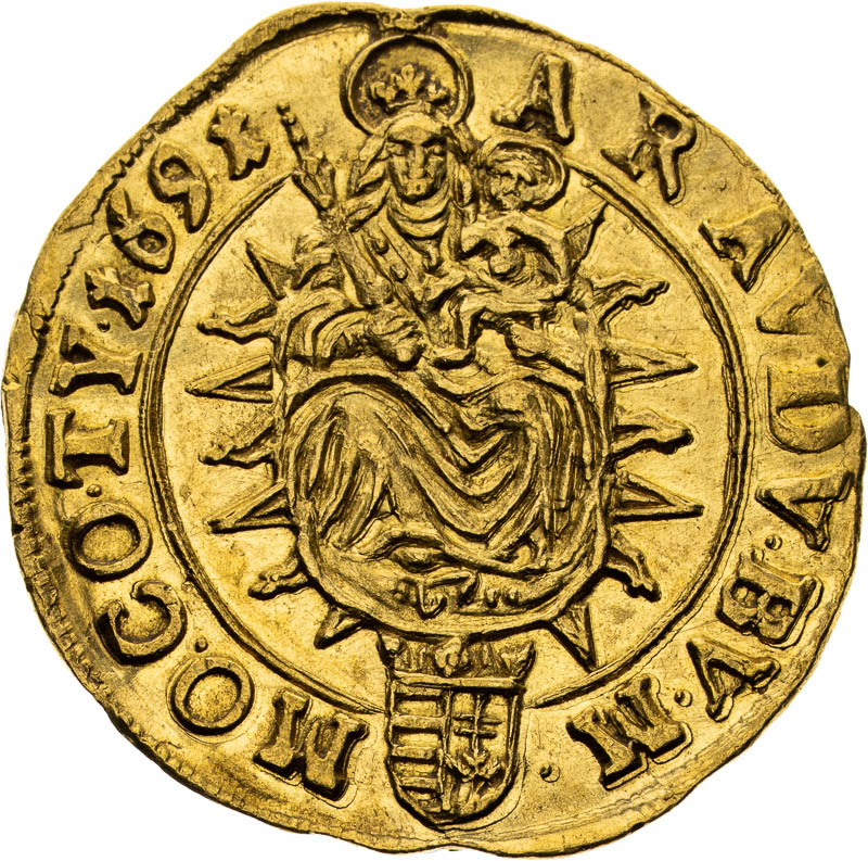 Dukát 1691 - reverz
