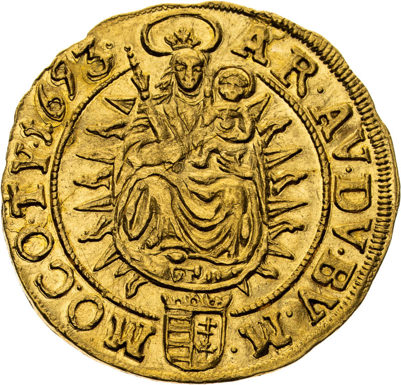 Dukát 1693 - reverz