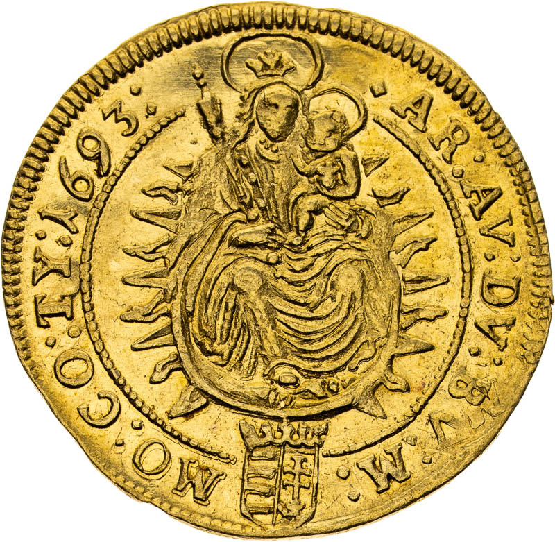 Dukát 1693 - reverz