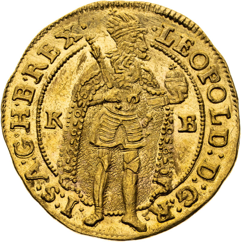 Dukát 1695 - averz