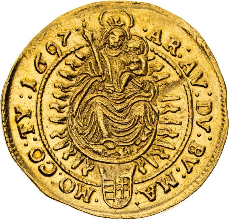 Dukát 1697 - reverz