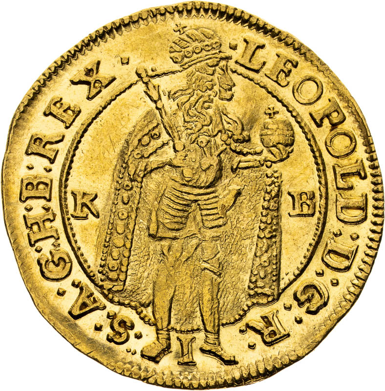 Dukát 1698 - averz