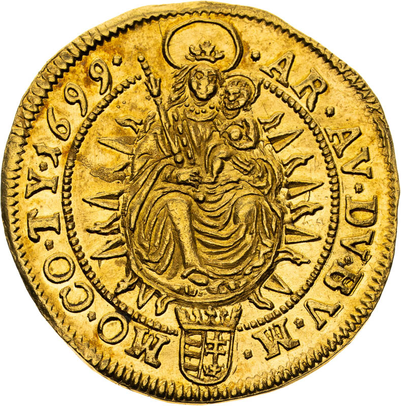 Dukát 1699 - reverz