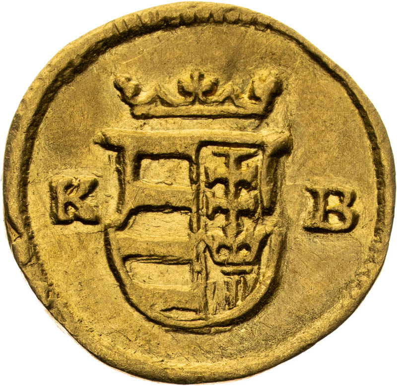 Zlatý odražek obolu 1682 (1/4 Dukát) - avers