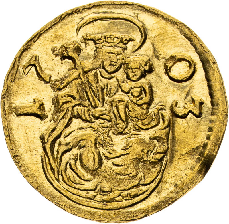 Zlatý odražek obolu 1703 (1/8 Dukátu) - revers