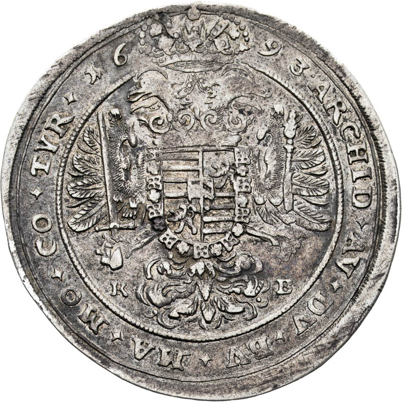 1/4 Thaler 1693 - back