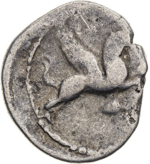 Imitation of Roman Republican denar - back