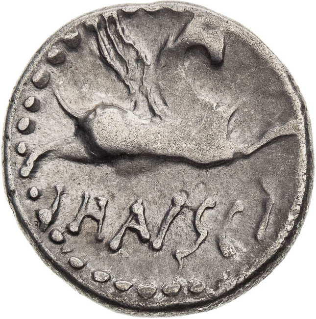 Imitation of Roman Republican denar - back
