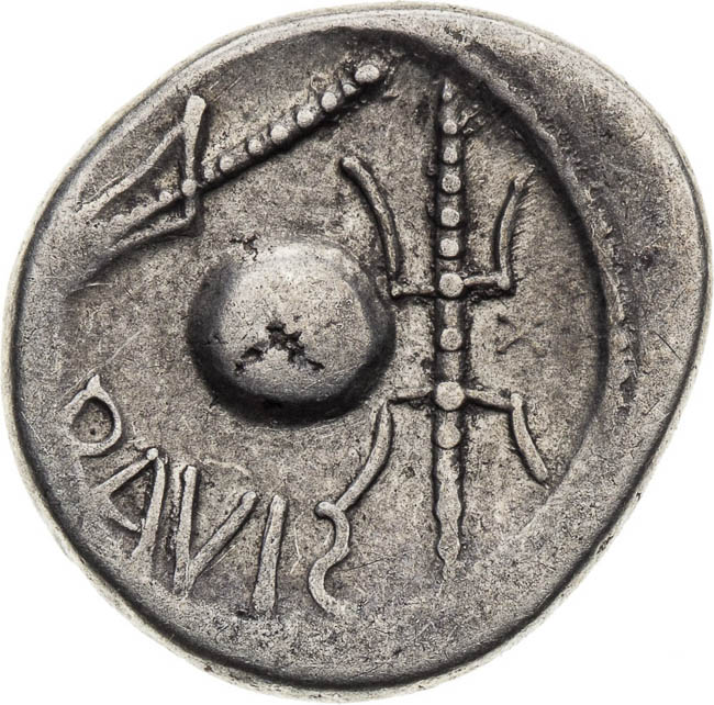 Imitation of Roman Republican denar - back