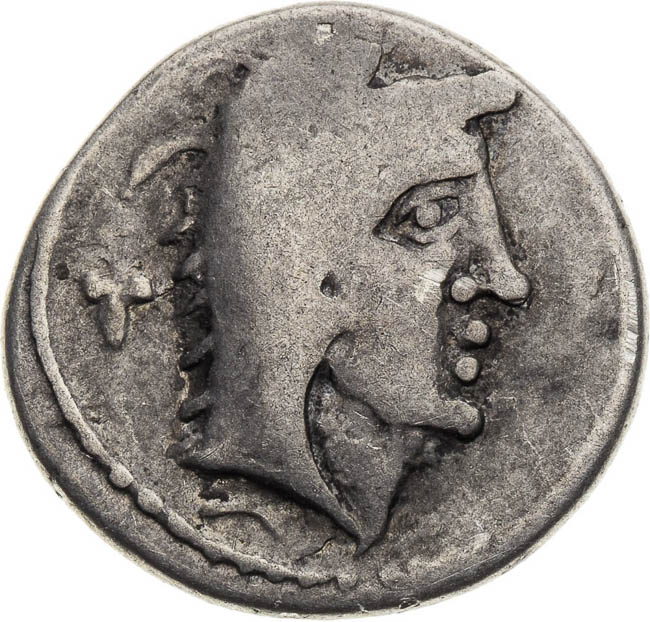 Imitation of Roman Republican denar - front