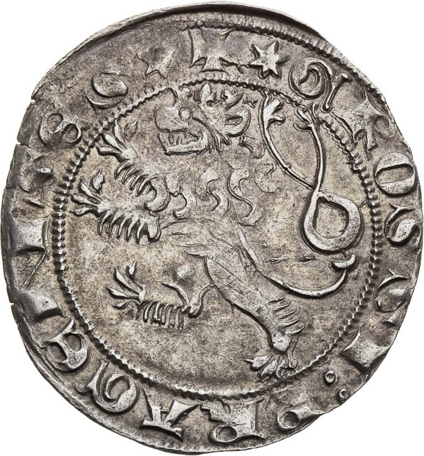 Pražský Groš (1278 - 1305) - avers