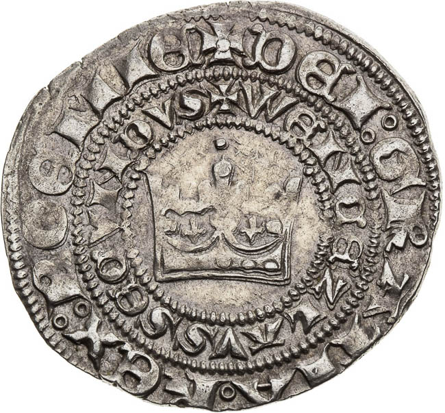 Pražský Groš (1278 - 1305) - revers