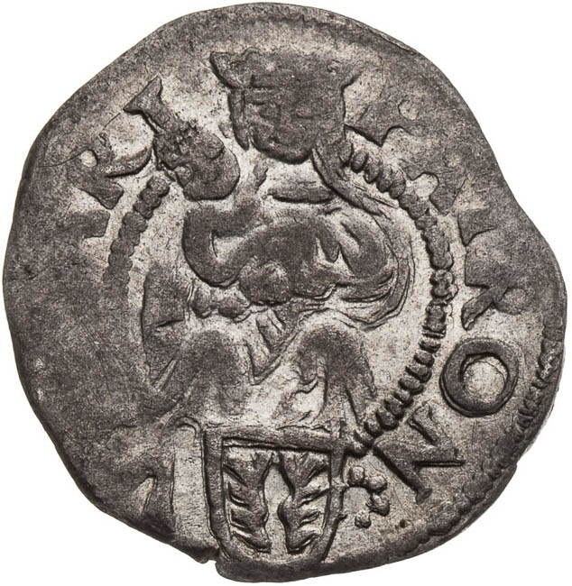 Denár 1526 - revers