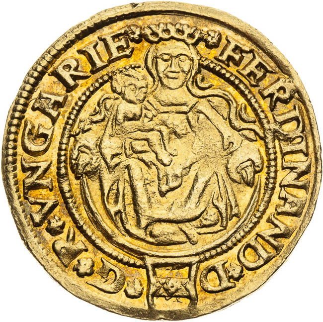 Dukát 1555 - avers