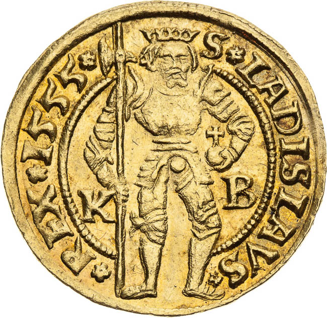 Dukát 1555 - revers