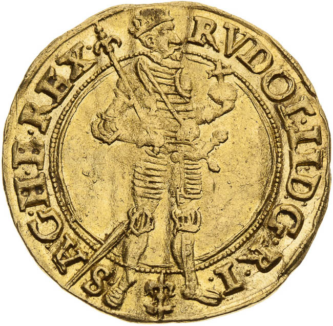 Dukát 1586 - avers