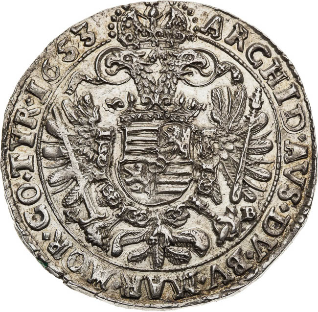 1/2 Tolar 1653 - revers