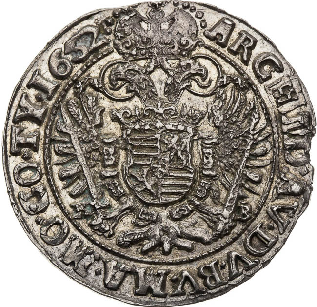 1/4 Tolar 1652 - revers
