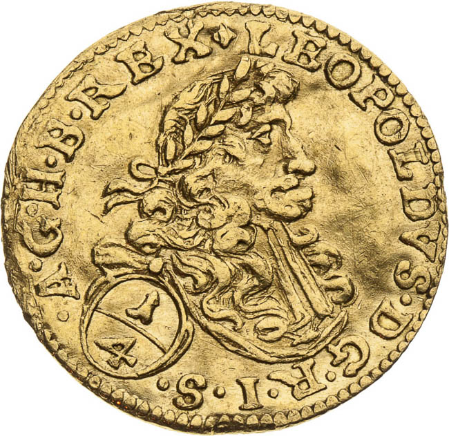 1/4 Ducat 1691 - front