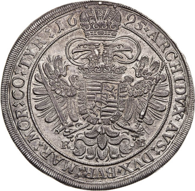 Thaler 1695 - back