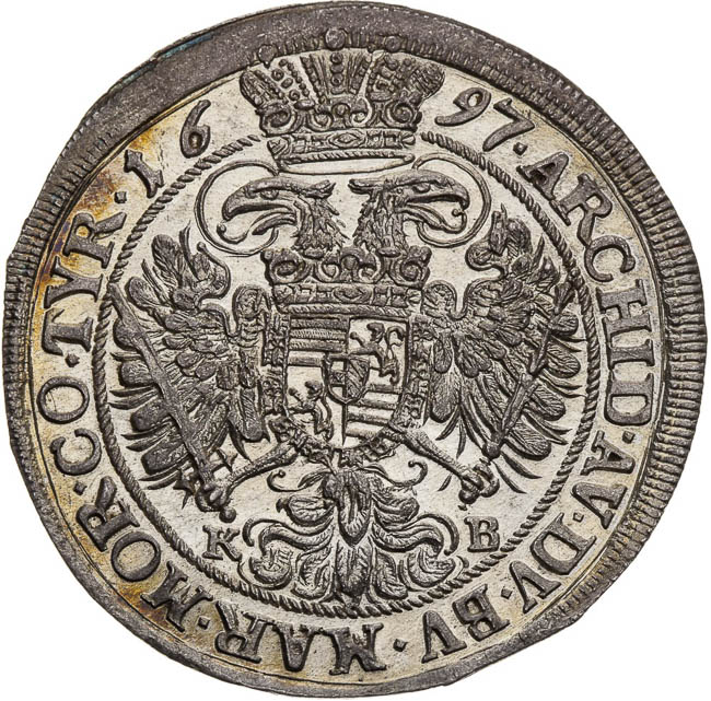 1/2 Thaler 1697 - back