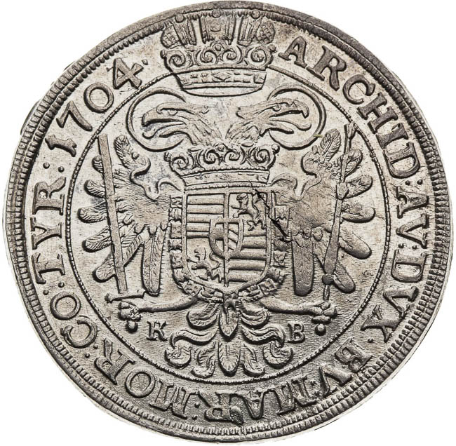 1/2 Tolar 1704 - revers