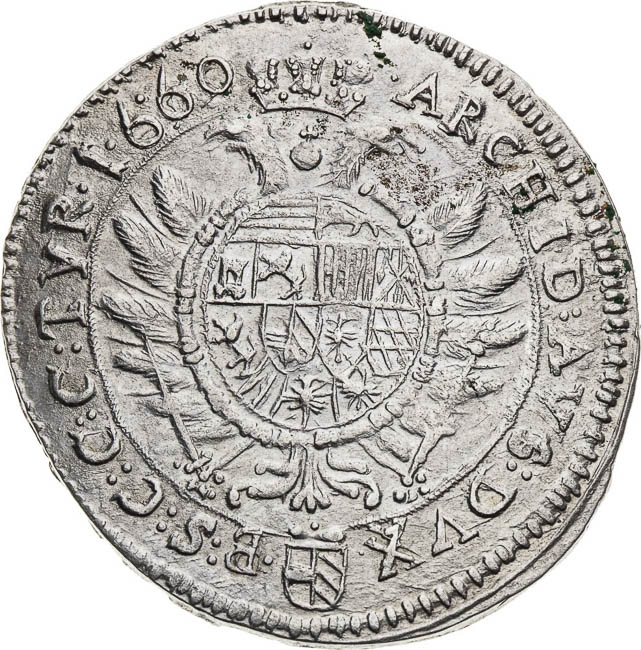XV Kreutzer 1660 - back